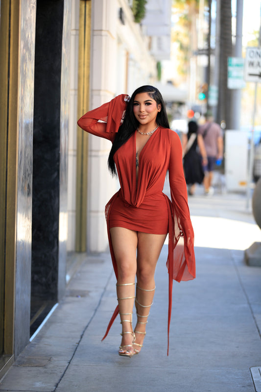 Sunset Muse Drape Dress